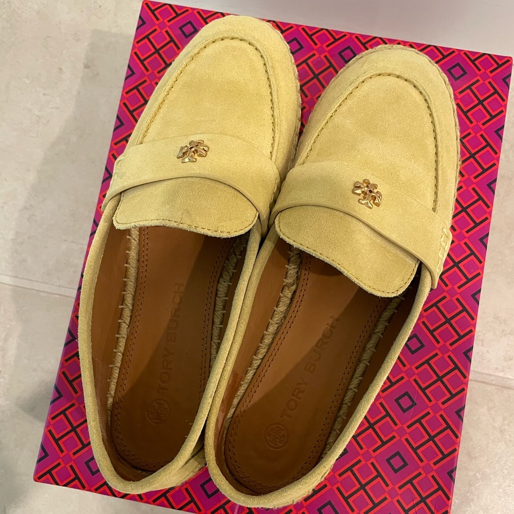 Tory Burch Suede Loafer Espadrille